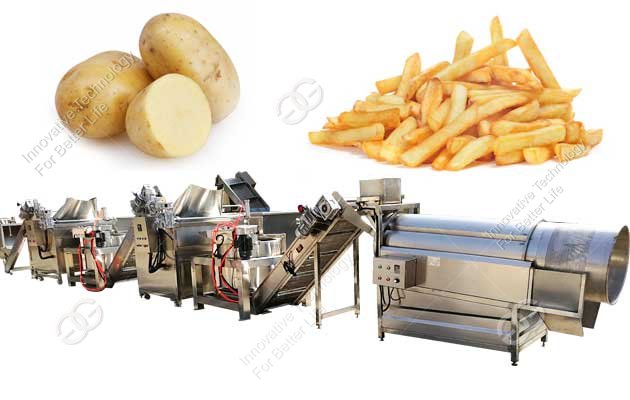 Automatic French Fries Production Line|Crisps Machine