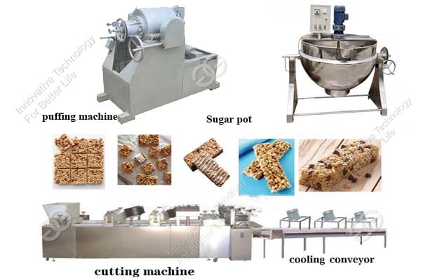 machine for making baked snack bars